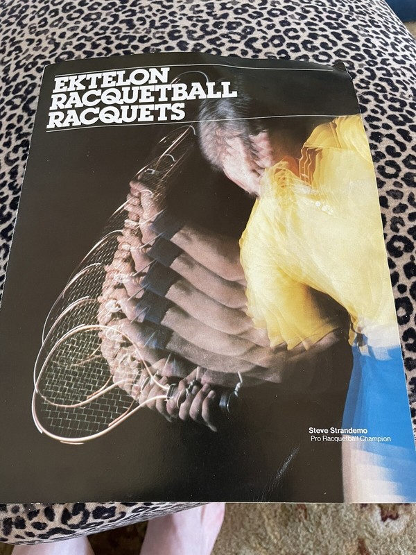 Ektelon 1970s racquetball brochure 