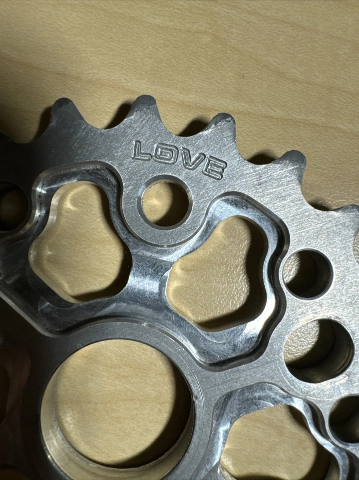 Roda dentada Quamen BMX 24 T ensino médio autêntica alumínio EUA cemitério planície - Imagem 3 de 4