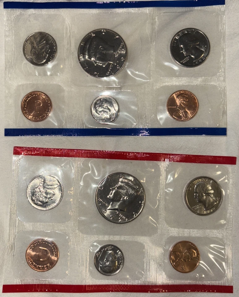 1992 US Mint UNC Set 12 Piece Clad Philadelphia & Denver OMP - Image 2 of 3