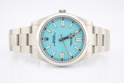 Rolex 124300 Oyster Perpetual 41mm Custom Turquoise Dial