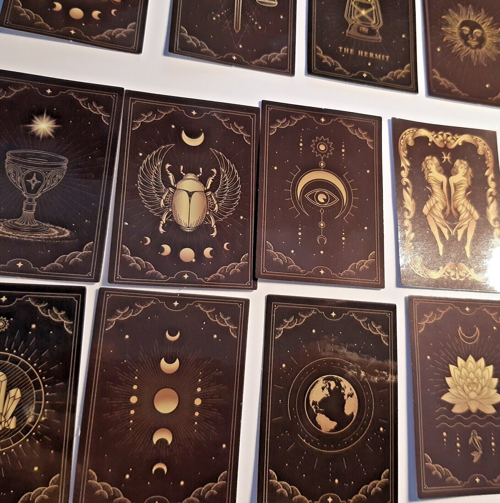 Enigmatic Tarot Glossy Stickers, 52 pieces, Tarot cards Graffiti ...