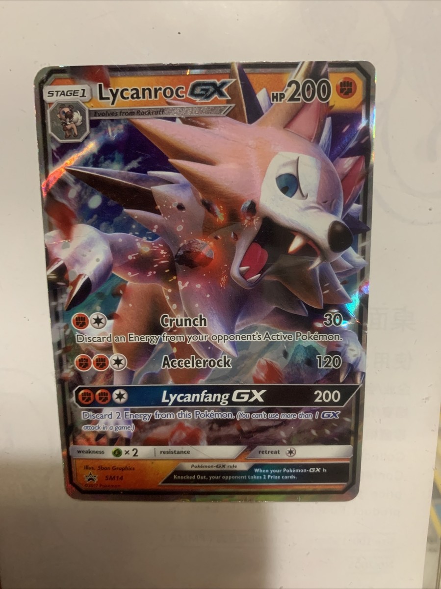 Pokemon Cards - Lycanroc GX SM14 - Played | eBay