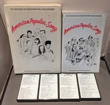 Smithsonian Collection American Popular Song Cassettes Box Set Music Six Decades