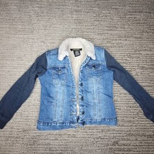 Vigoss Size 12 Girls Jean Jacket Blue Denim