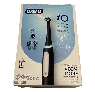 Oral-B iO Series 3 Rechargeable Electric Toothbrush - Matte Black  