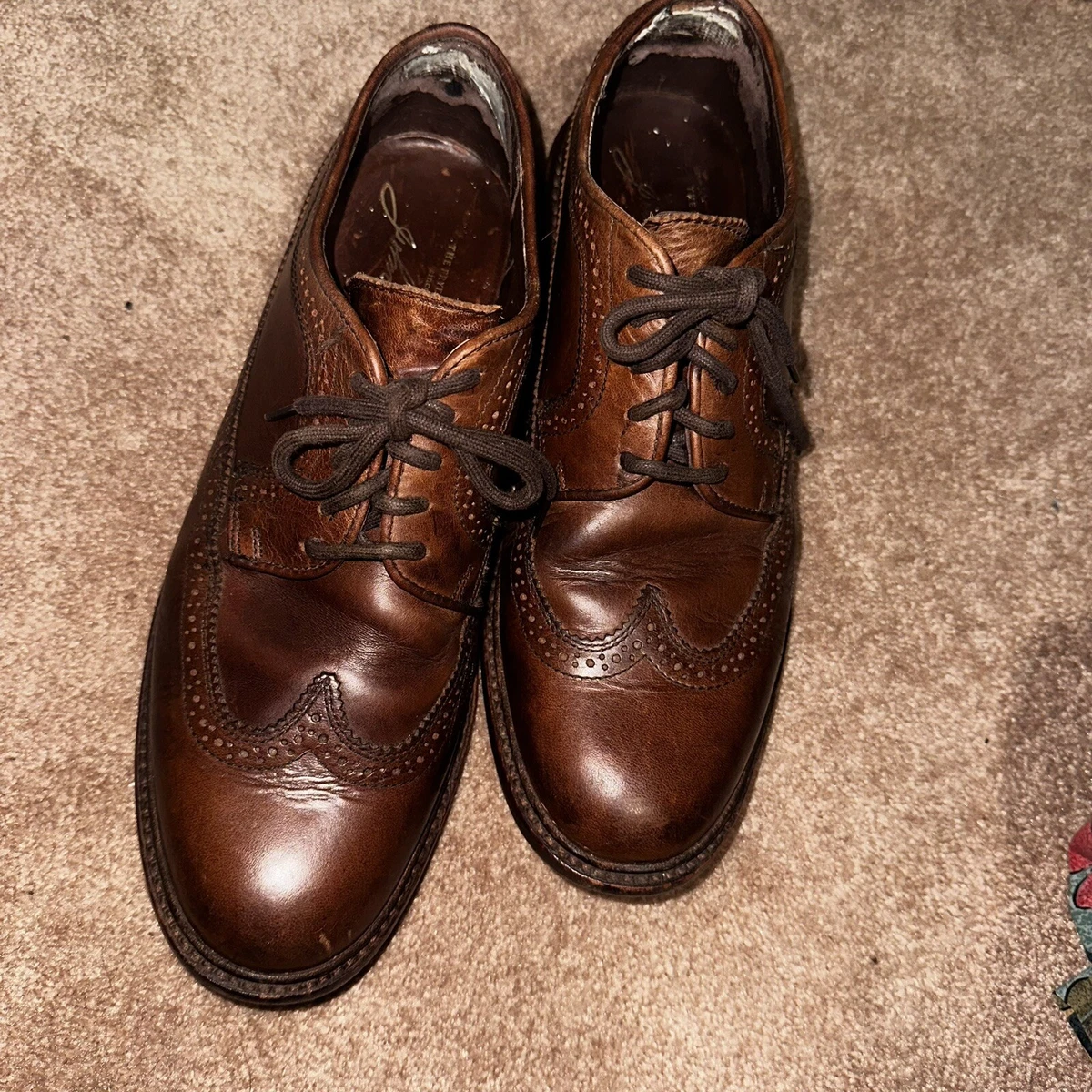 The Frye Company John A Frye JAMES Wingtip Brown Leather Lace