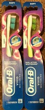 2 Pack Oral B Vivid Whitening Toothbrush - Soft Bristles - 1 Count Each