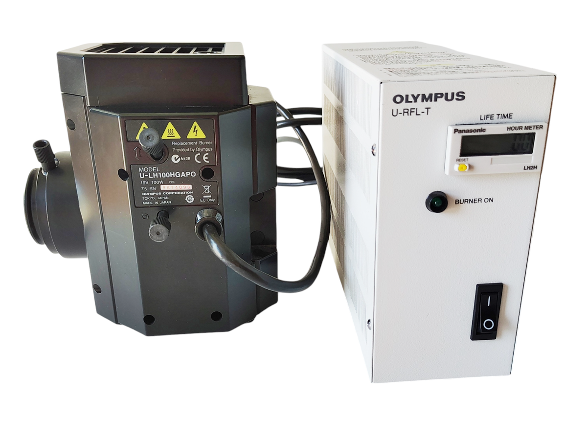 OLYMPUS μ L 希少品 Olympus U-RFL-T Power Supply Olympus U-Lh100hgapo Microscope Lamp
