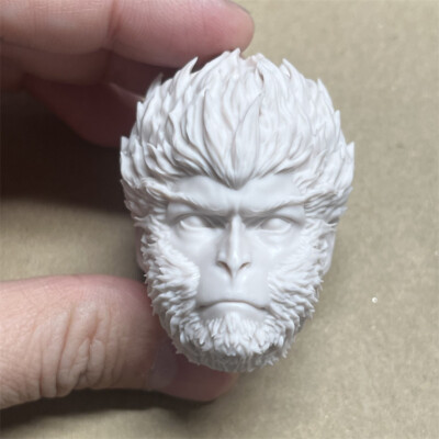 1/6 Scale Black Myth Wukong The Monkey King Head Sculpt Unpainted Fit 12'' Figure