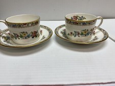 Coalport MingRose Cup/Saucer Set Of 2