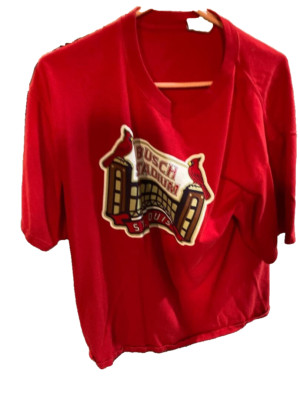 Busch Stadium St. Louis t shirt XL Lee Sport red Cardinals MO baseball MLB