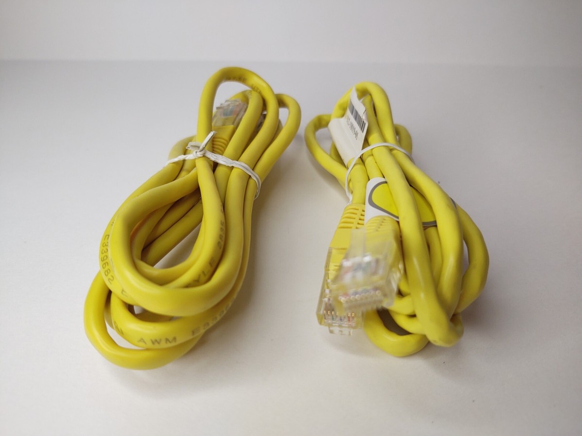 Yellow Ethernet Patch Cable 5 Ft & CAT 5E & Yellow Ethernet Patch
