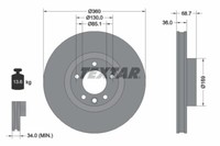 Textar Bremsscheibe BelüFtet Vorne Links FüR Porsche Cayenne VW Touareg 7P5 92A