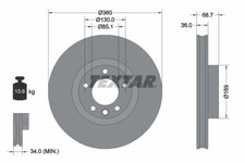 Disque de frein Skoda 130