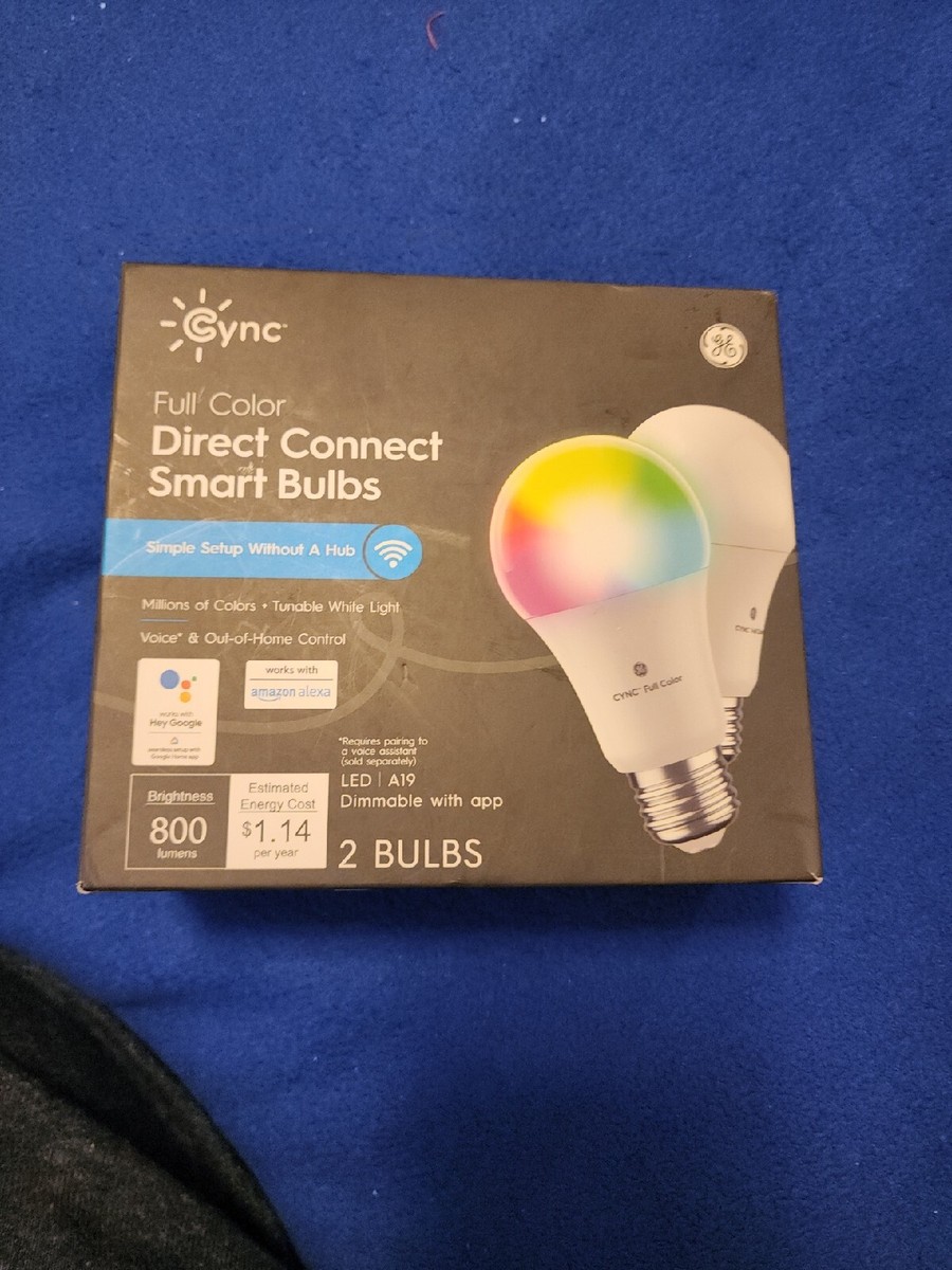 GE CYNC Smart LED A19 Light Bulbs Alexa and Google Home Pack