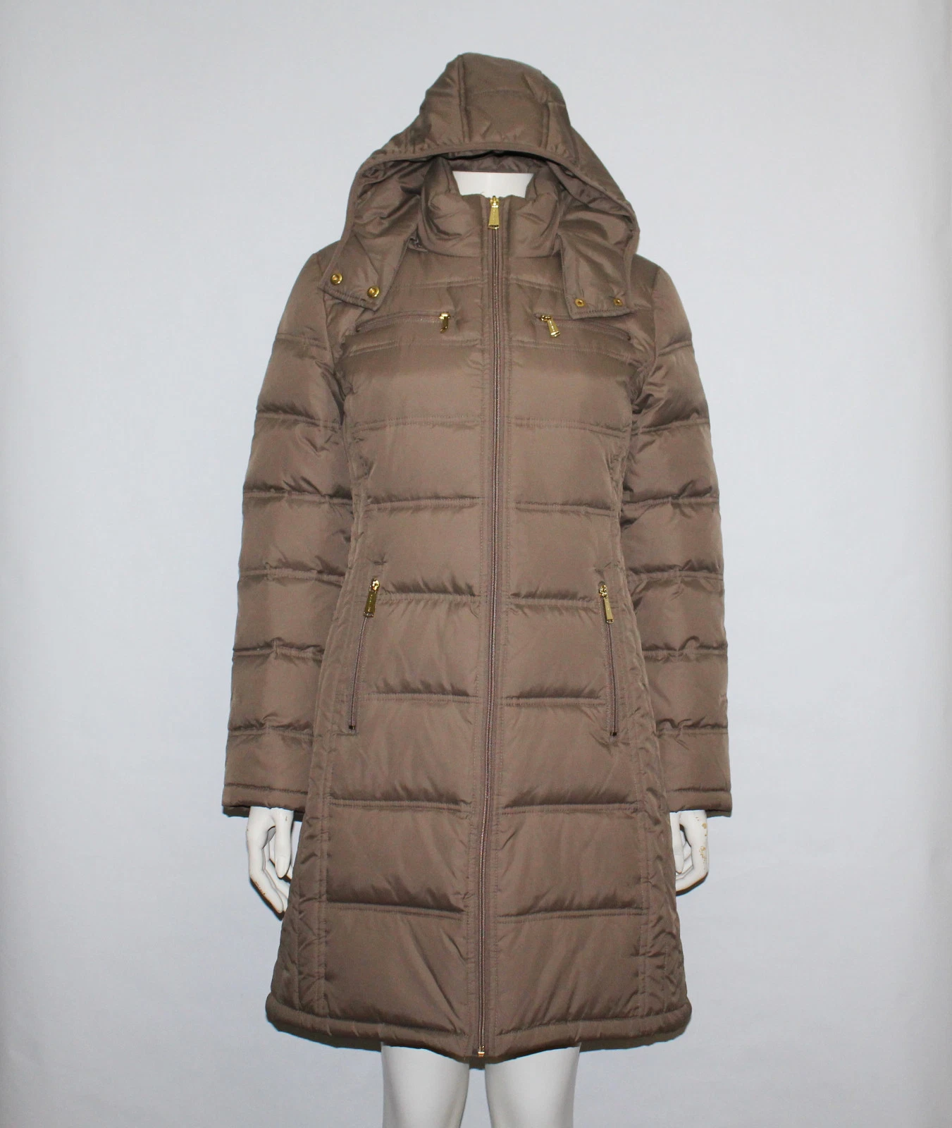 Cappotto giacca MICHAEL Michael Kors piumino tartufo cappuccio rimovibile cintura taglia S