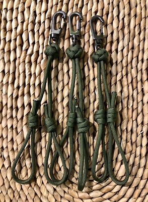 Duck Goose Waterfowl Paracord Lanyard Olive Drab Double Loop Clip Drops 