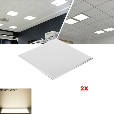 2x 2x2 Ft 36w Led Troffer Panel Light Recessed Dropped Ceiling