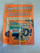 AOL America Online 4.0 Trial Disc 5" Internet Ad 1999 sealed