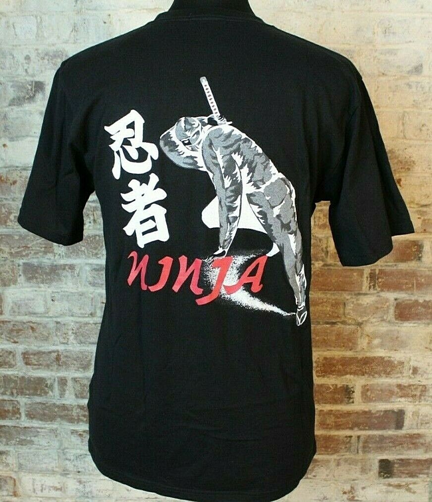 Julin Co. LTD Kyoto NINJA Graphic T-Shirt Black EXCELLENT Julin Co. LTD Kyoto NINJA Graphic T-Shirt Black EXCELLENT