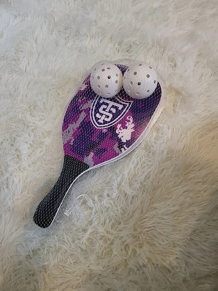 Pickleball Paddle Set Of Two Paddles And Two Balls University Of St. Thomas New Pickleball Paddle Set Of Two Paddles And Two Balls University Of St. Thomas New