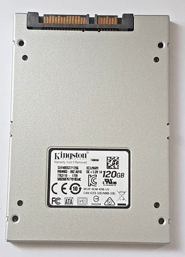 120 GB SATA III Kingston SSDNow UV400 SUV400S37/120G 2D-NAND TLC 2.5" Festplatte