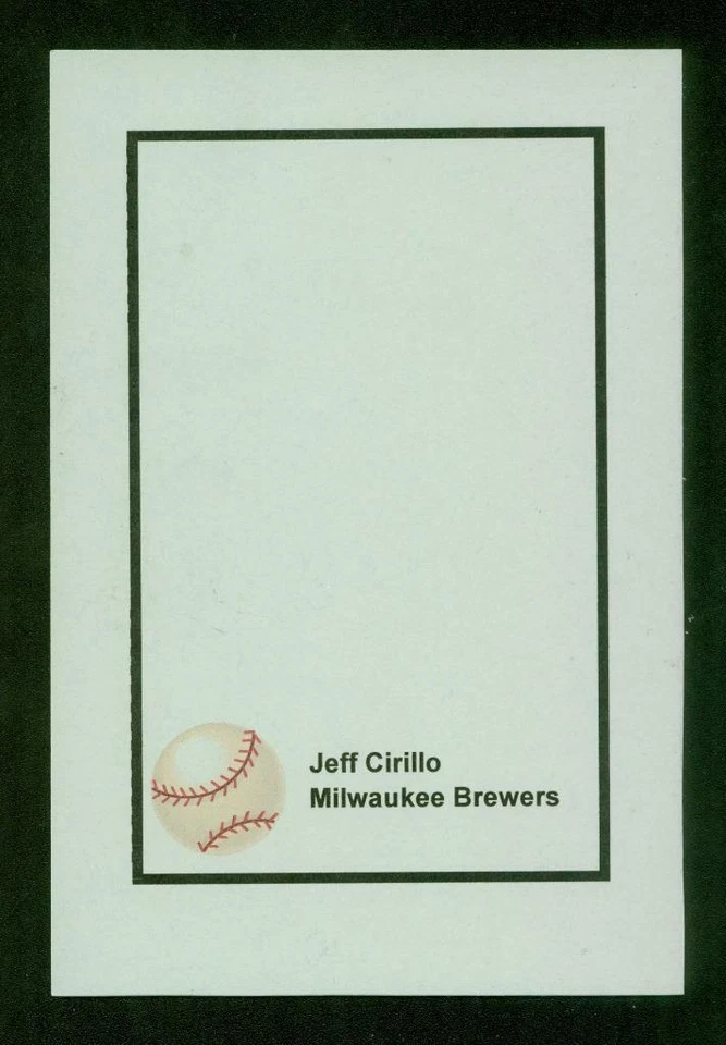 Tarjeta fotográfica #0545, 4" x 6", firmada-autografiada, Jeff Cirillo, Milwaukee Brewers Foto 2 de 2
