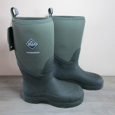 Muck Boot Pathfinder Roll Down Rubber Mud Boot Olive MPFM300