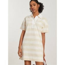 Everlane Organic Cotton Striped Polo MiniDress NWOT Size Small