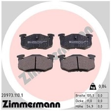 Satz Bremsbeläge Bremsklötze hinten für Citroen Saxo S0 Xsara N0 N1 N2 | 2464