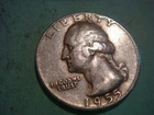 1955 P Washington Quarter in Album Filling cond actual coin in pic