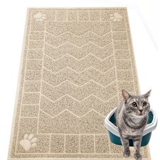 Cat Litter Anti Tracking Mats Durable Cat Mat. 35" x 24"