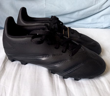New ADIDAS Black Predator Club FG Junior Football Boots Size 3 rrp £35