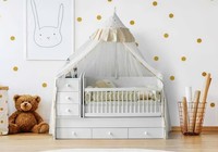 Babybett SchöN Zeltgestaltung Praktischer Stauraum Modernes Kinderzimmer Design