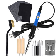 Wood Burning Kit 60W 110V Pyrography Pen Set Adjustable Temperature...