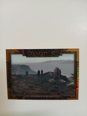 Topps Chrome Dune - /99 Caladan Cemetary GOLD Concept Art AOD #9 22/50