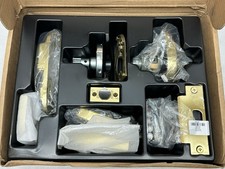 Schlage GR1 Mobile Wireless Cyl Lock NDEBP ATH 606 Latch Bright Brass