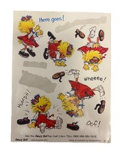 Suzy  s Zoo Somersault Sticker Sheet Vintage 90s Partially Used