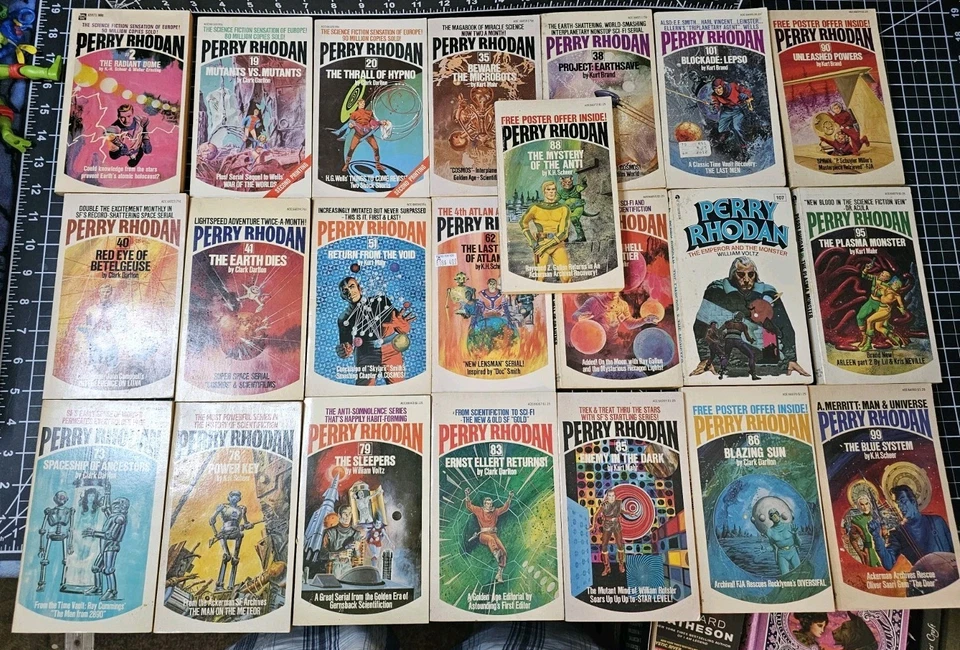 Lot Of 22 Perry Rhodan Sci-fi Action Adventure Books! Ace Space Serial - Image 2 of 3