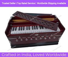 IndianCultura 3.5 Octave Multi Bellow 9 Stopper 42 Keys Professional Harmonium