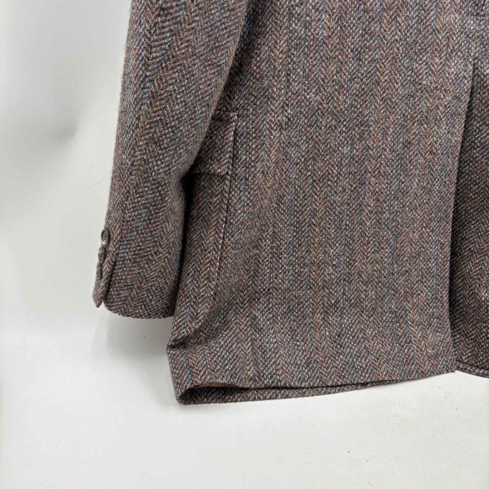 Pendleton 42 Long Brown Herringbone Wool Blazer S… - image 5