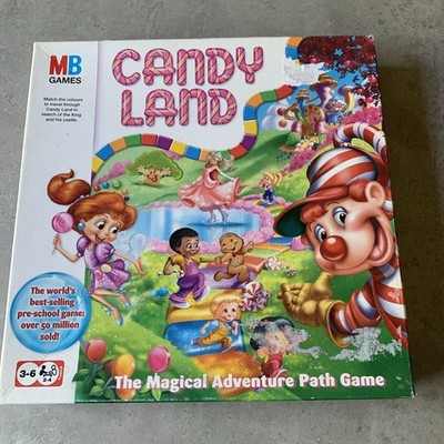 Candy Land 2004 Brettspiel MB Spiele schwer zu finden - Magischer Abenteuerweg Spiel 