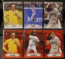 Nick Kurtz, Wilson Red Parrallel Rookies 2025 Topps Stadium Club A's 12 Card Lot