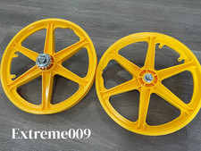 20" Bicycle YELLOW Mag Wheels Set 6 SPOKE FOR GT DYNO HARO any BMX BIKE