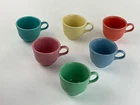 Fiestaware Homer Laughlin Set Of Six 6 Espresso Coffee Cups 5 Oz Various Colors