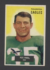 1955 Bowman Football Card # 10  Eagles Pete Pihos Ex-Mt