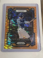 Pete Crow-Armstrong 2024 Panini Prizm Rookie RC /399 Orange Pulsar #203 -YO