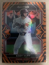 Panini 2022 Prizm Draft Kody Huff Tiger Stripe Prizm #07/99 PDP206 Stanford