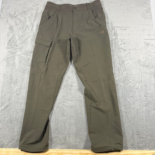 Mountain Hardwear Mens Large Hiking Cargo Pants Olive Green Stretch OM1543