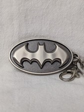 Silver Batman Logo Keychain